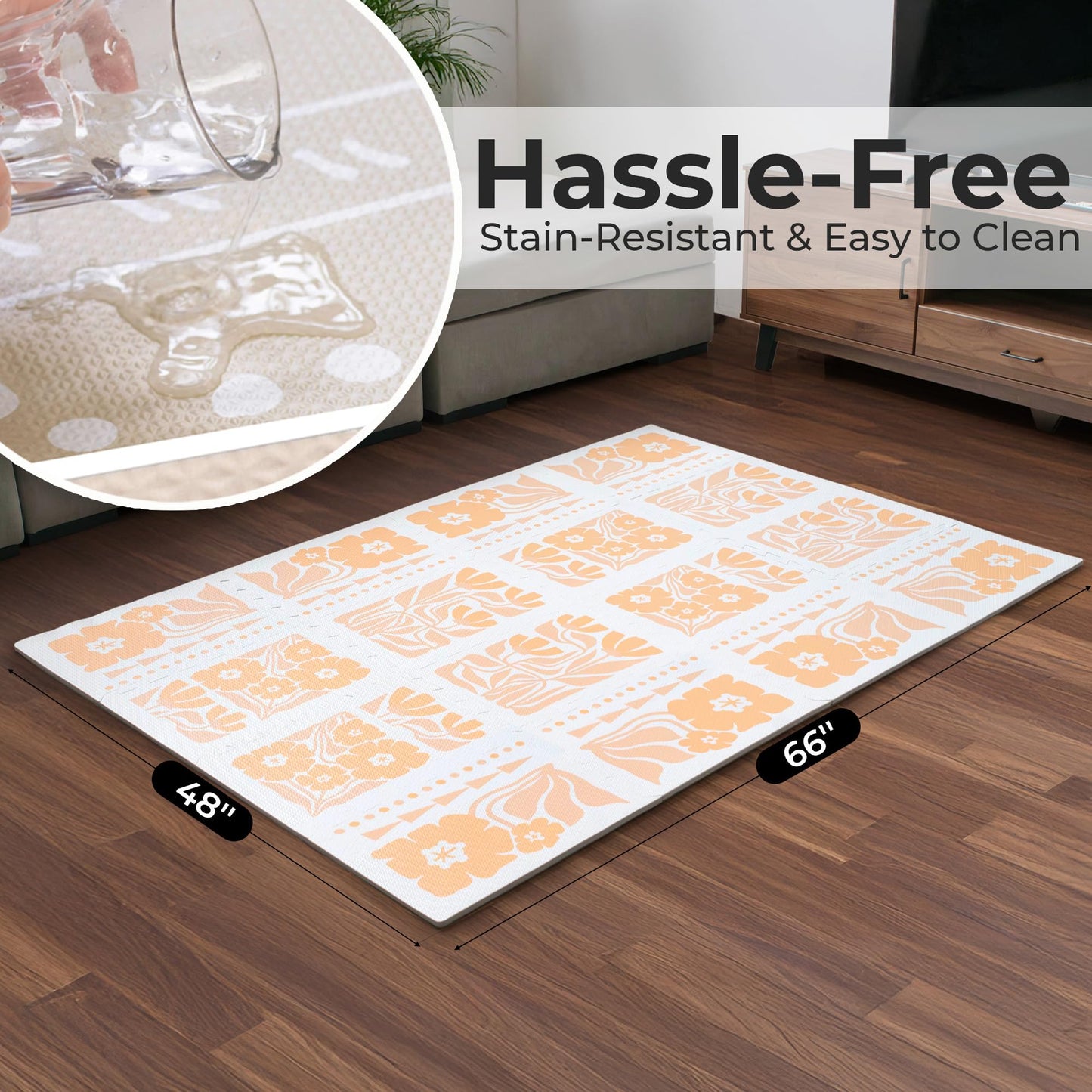 Non-Toxic Baby Play Mat - Soft EVA Foam Puzzle Mat with Interlocking Squares for Babies, Toddlers, and Kids - Ideal for Nursery, Gym, and Playroom