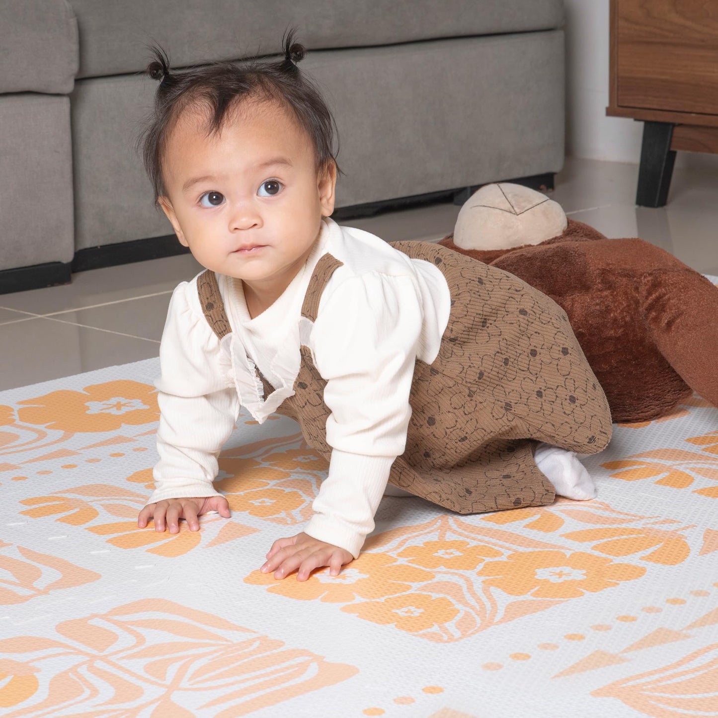 Non-Toxic Baby Play Mat - Soft EVA Foam Puzzle Mat with Interlocking Squares for Babies, Toddlers, and Kids - Ideal for Nursery, Gym, and Playroom