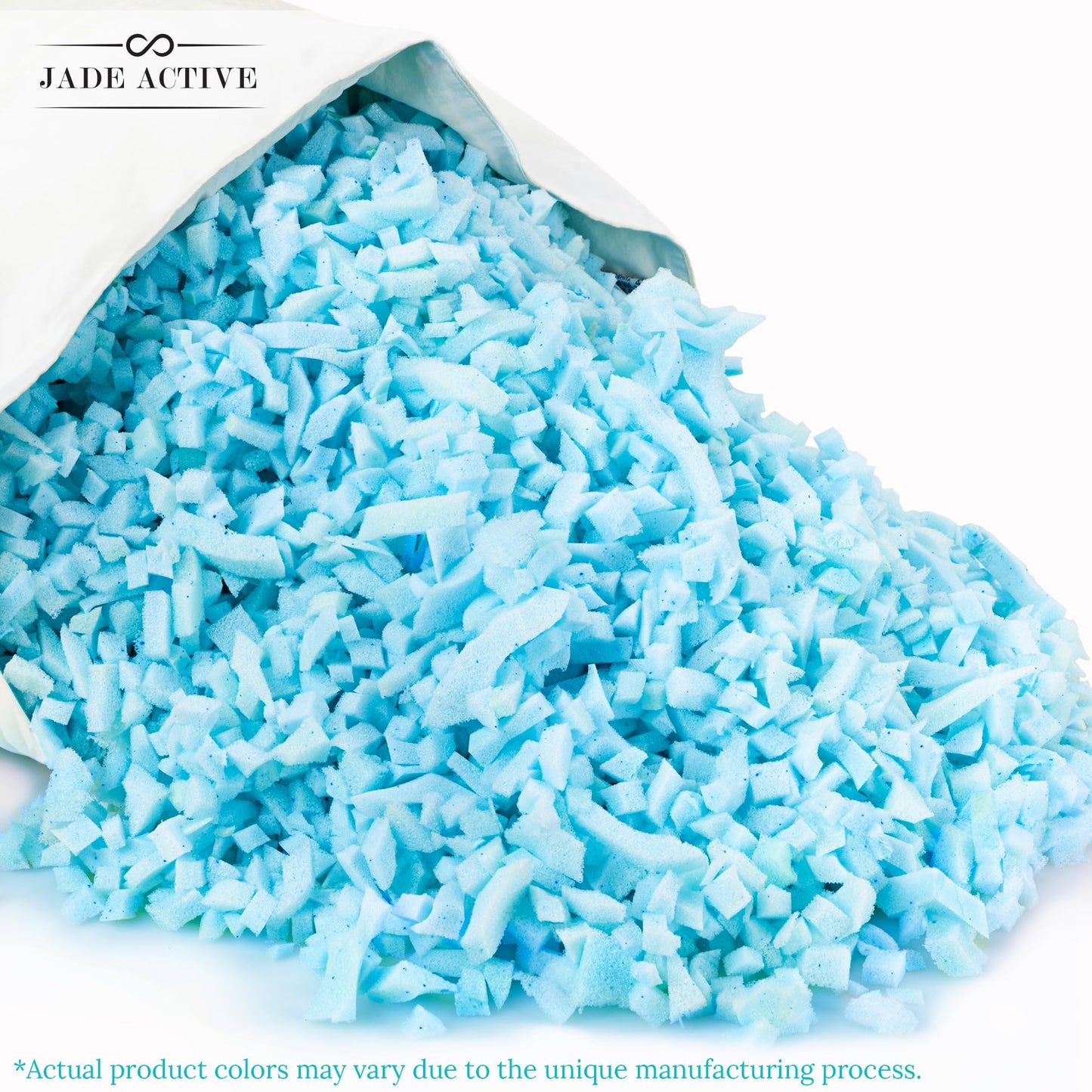 Jade Active Bean Bag Filler, 10 LBS Premium Bean Bag Booster Shredded Memory Foam, Soft Stuffing for Dog Bed or Couch Cushion, Filling Even for Artwork