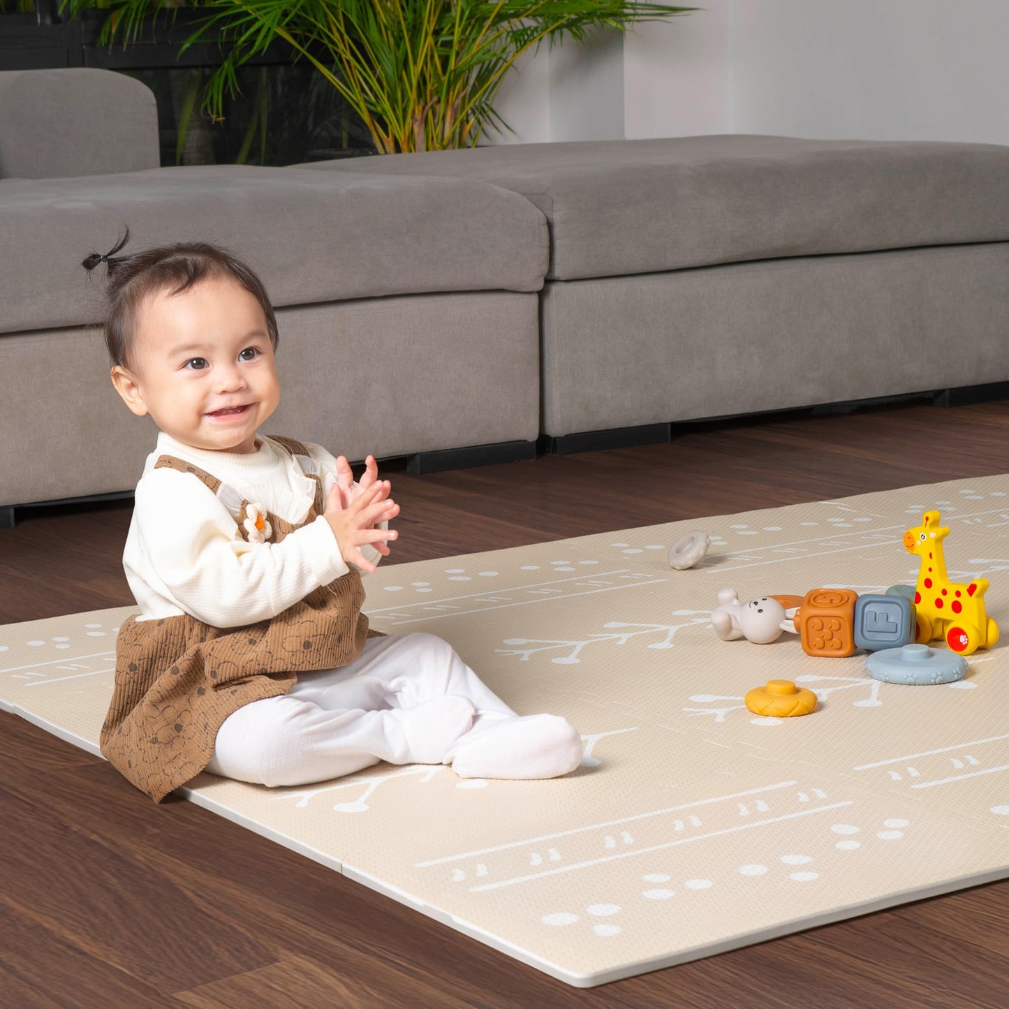 Non-Toxic Baby Play Mat - Soft EVA Foam Puzzle Mat with Interlocking Squares for Babies, Toddlers, and Kids - Ideal for Nursery, Gym, and Playroom