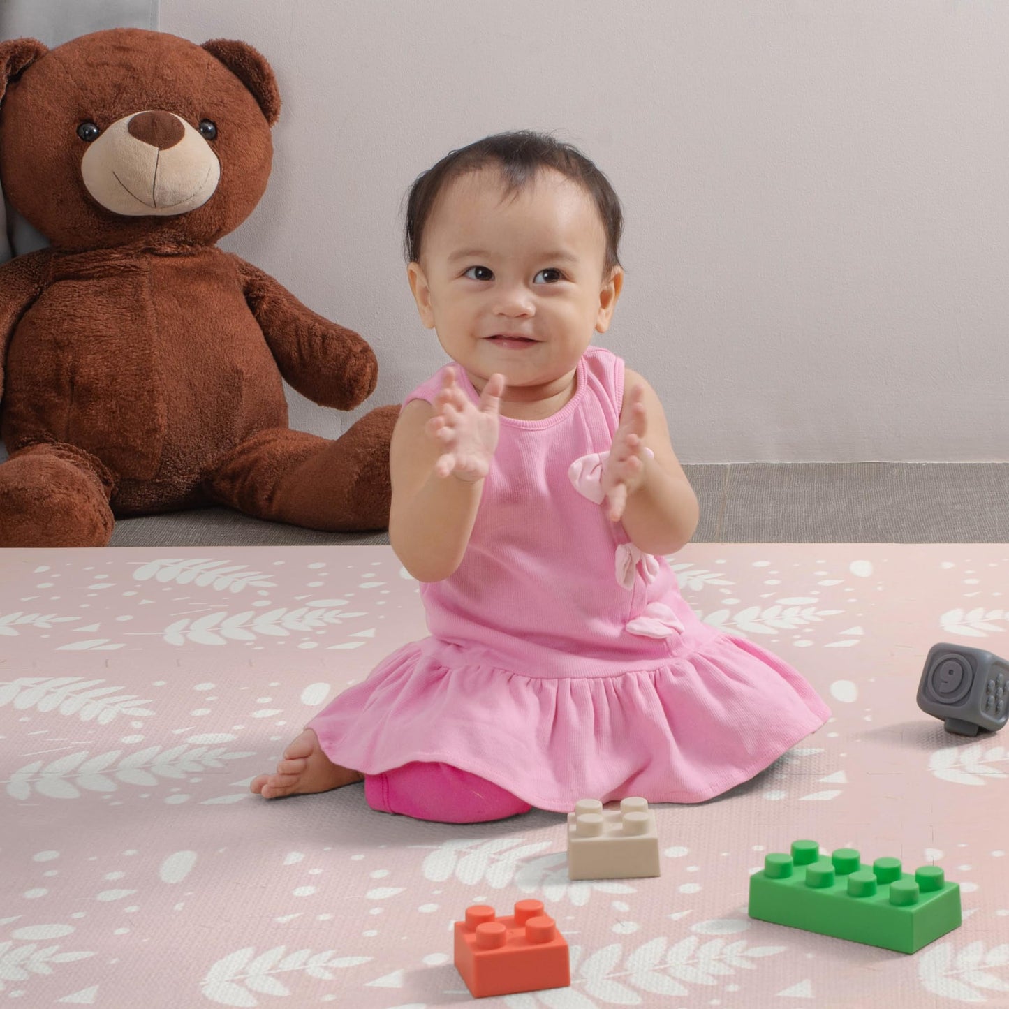 Non-Toxic Baby Play Mat - Soft EVA Foam Puzzle Mat with Interlocking Squares for Babies, Toddlers, and Kids - Ideal for Nursery, Gym, and Playroom