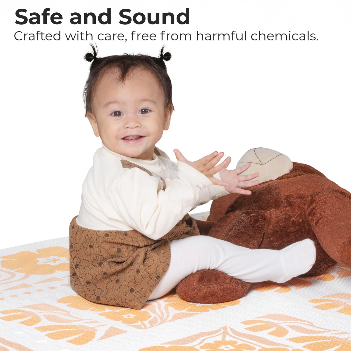 Non-Toxic Baby Play Mat - Soft EVA Foam Puzzle Mat with Interlocking Squares for Babies, Toddlers, and Kids - Ideal for Nursery, Gym, and Playroom